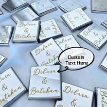 个性化婚礼回礼 定制亚克力镜面巧克力回礼 金镜或银镜 回礼不包含巧克力 返校季 圣诞节礼物标签装饰 永恒的爱 单身派对回礼 - 彩色 - 查看 19