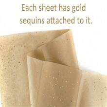 50/100 Sheets Of Gold Glitter Tissue Paper - Light Brown With Gold Particles, High-Quality Decorative Wrapping Paper, Suitable For Gift Wrapping, Bouquets, Wedding Favors, Birthday Party Decorations, Valentine's Day And Holiday Gifts