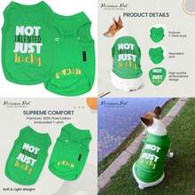 Parisian Pet T-Shirt, X-Small(Mediano Verde) - Multicolor - Ver 1