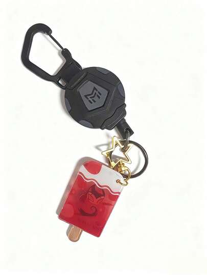 1pc Retractable Heavy Duty Quick Release Badge Reel Holder Tactical ID Card Lanyard With 31.5 Inch Steel Retractable Cord, 8.0 Oz