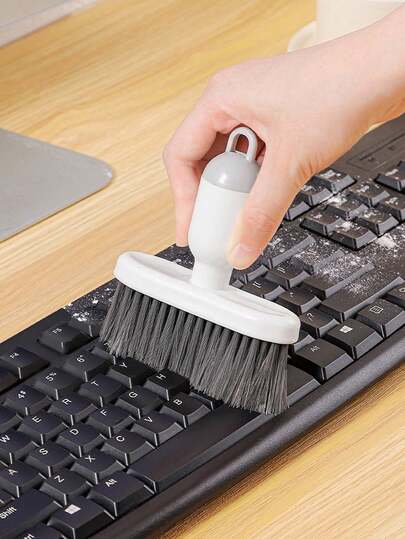 1 pièce Brosse de nettoyage multifonctionnelle pour ordinateur, nettoyeur de clavier à poils doux pour les coins, les fissures, la collecte de poussière, convient pour les fenêtres, les petits coins, les lits, les canapés, outil domestique pour hommes, outil de nettoyage, outil de cuisine, outil de chambre à coucher, articles ménagers, cadeau du Nouvel An pour les amis