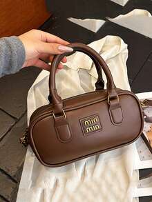 High-Quality Women's Luxury Genuine Leather Designer Brand One Shoulder Handbag - Brown - View 9