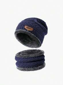 3件/1件/2件装拉法帽滑雪面罩针织帽，保暖内衬无檐帽，适合日常佩戴和户外活动，秋冬季