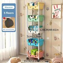 Multifunctional Storage Organizer, Space-Saving Floor-Standing Shelf Suitable For Kitchens, Entryways, And Homes - Holds Books, Shoes, Tableware, Cookware, Open Shelving, Sturdy Structure, Multi-Tiered Unit Design, Durable Construction, Shoe Rack, Under-Bed Storage. - Nhiều màu - Xem 8