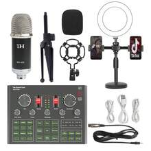 Gaming Microphone Exclusive BM800 Mobile Phone Sound Card Live Streaming Full Set Computer Microphone Sound Card + Gaming Sound Card - 1 - Xem 6
