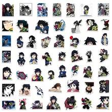 50PCS Giyu Tomioka Stickers - Kawaii Anime Character Decals - Durable Waterproof Anti-Scratch - Daily Decor/Anime Collection/Gift For Friends - 2025 Holiday Bestseller For Anime Lovers - Multicolor - View 3