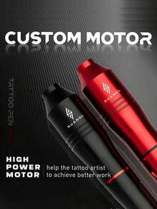 SUANGL Wireless Tattoo Gun Kit, Portable Tattoo Gun Set, 1000mAh Rechargeable Lithium Battery, 5-Hour Battery Life, Digital Screen Display, Complete Tattoo Gun Set Suitable For Beginners And Tattoo Artists, For Gift Wireless Tattoo Machine - Nhiều màu - Xem 2