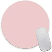 Pad Pink, Premium-Textured Small Round Pink Pad 7.9 X 7.9 Inch, Anti-Slip Waterproof Rubber  Mat, Pretty Cute  Pad For Office Gaming Laptop Women,09Pink - 09Pink - 查看 1