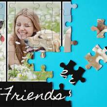 1Pc Customized Wooden Photo And Text Puzzle, Multi Photo Photos Art Puzzle Decoration,DIY Personalized Photos, Create Personalized Photo Puzzles For Couples, Families, Weddings, Christmas, Valentine's Day, Mother's Day, Father's Day, Anniversaries, Birthday Parties, And Party Gifts, Personalized Decoration, Puzzle Custom Gift, Personalized Gift - Three Columns - View 7