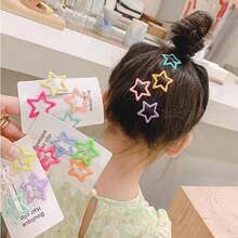 Kit Of 50 Dopamine Star Hair Clips Y2K – Colorful Non-Slip Hair Clips/Cute Baby Hair Clips For Girls And Children - Bộ 20 sản phẩm - Xem 7