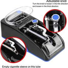 1pc Automatic Cigarette Rolling Machine, Dual Size 8.0/6.5mm, Suitable For Regular & Slim Cigarettes, Available In EU & US Versions - Great For Gifting Or Personal Use!
