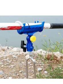 1pc Bank Fishing Rod Holder, Adjustable Rod Stand, Corrosion-Resistant Stable Rod Rack