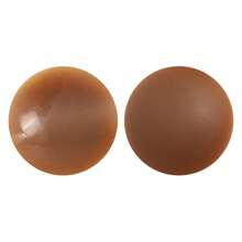 1 Pair Plus Size Silicone Invisible Nipple Covers Pasties For Party Events - Khaki - View 19