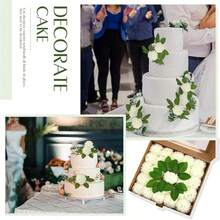 50支泡沫绣球花婚礼大丽花菊花假玫瑰带茎DIY婚礼装饰手花 - 彩色 - 查看 7