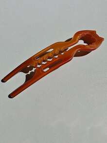 4个新款优雅猫咪造型法式发夹 - 锯齿防滑设计，弧形角度更贴合头部，适合所有发质，可用于盘发、发髻、扭发等，全天牢固固定，佩戴舒适 | 女士理想礼物，醋酸纤维猫咪造型U型发夹 - 彩色 - 查看 7