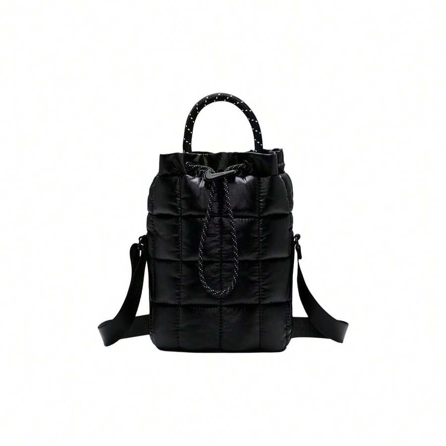 Nike حقيبة كتف يونيسكس NK NSW PUFFLE TINY TOTE HQ6709-010 - الأسود - مشاهدة 1