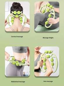 Round Massage Roller, Leg Stovepipe Massage With 9 Massage Rollers, Deep Muscle Relaxation, Leg Slimming, Yoga, Calf Massage- Massage Roller Accessories, 1 Round Massage, Leg Massage To Relax.