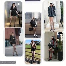 Women'S Elegant Semi-Sheer Tights - Soft Stretch Nylon & Leggings With Opaque To Semi-Transparent Gradient, Comfortable Sheer Stockings For Fall/Winter, Versatile For Casual, Formal & Athletic Wear, Durable & Easy Care, Pantyhose For Women - màu đen - Xem 6