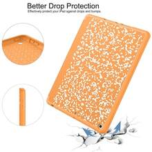 Case For IPad 9th Generation 2021/8th Gen 2020/7th Gen 2019 With Pencil Holder - Premium Shockproof Case With Soft TPU Back Cover & Auto Sleep/Wake For IPad 10.2 Inch, Book Citrus,B-BookCitrus - B-bookCitrus - View 6