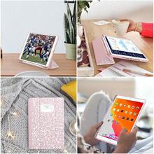 Case For IPad 9th Generation 2021/8th Gen 2020/7th Gen 2019 With Pencil Holder - Premium Shockproof Case With Soft TPU Back Cover & Auto Sleep/Wake For IPad 10.2 Inch, Book Pink,A-BookPink - A-bookPink - View 7