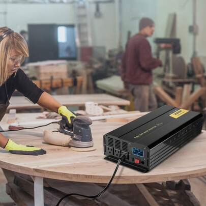 Pure Sine Wave Inverter Power Inverter 2500W DC12V To AC120V Inverter LCD