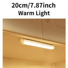 1 buah Lampu Sensor Gerak, Lampu Malam Strip untuk Kamar Tidur, Lampu LED Isi Ulang USB, Cocok untuk Kamar, Lemari, Koridor, dan Tangga, 19,69 Inci/11,81 Inci/7,87 Inci/3,94 Inci, Cahaya Hangat/Cahaya Putih - warna hangat - View 12