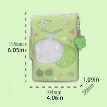 Un set de tarjetas Wow Tarjeta Wow A7 con trébol de cuatro hojas que contiene 40 piezas, organizador de pegatinas sueltas extraíbles con forma de cebolla dorada, libro de bolsillo portátil y lindo - Multicolor - Ver 9