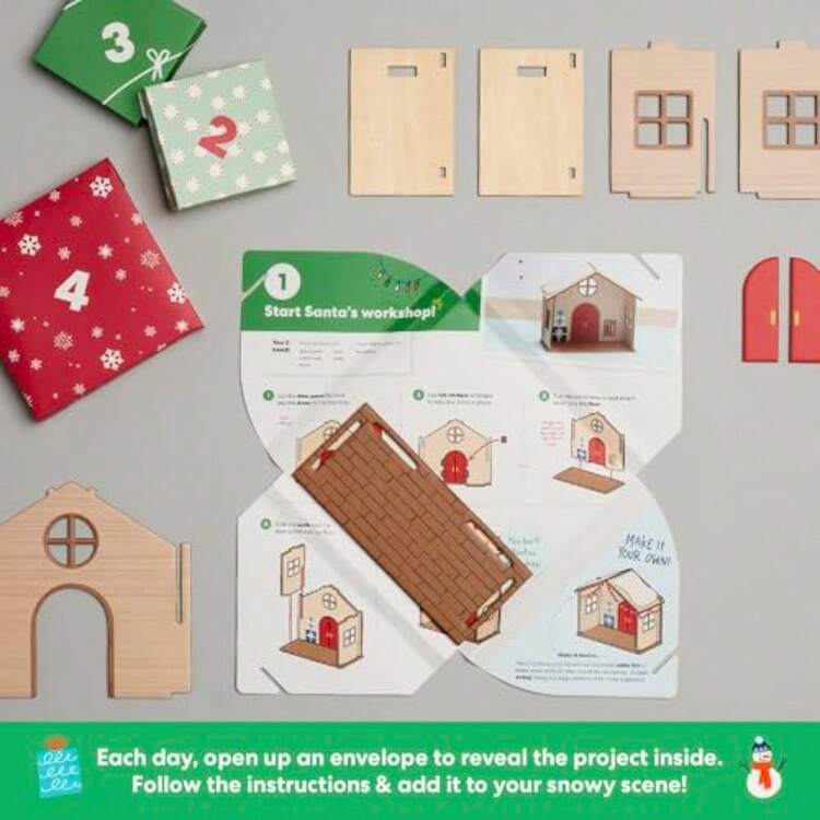 GYJ KiwiCo Santas Railroad Train Advent Calendar For 5  Countdown To