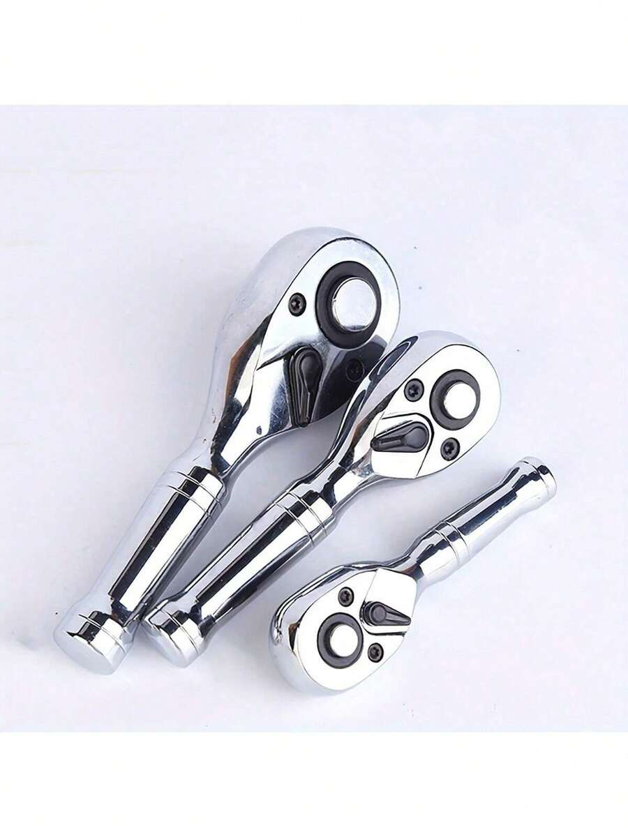 72-Tooth High Torque Ratchet Wrench, Professional Short Handle Repair Tool, Dual Direction Quick Tightening, Suitable For Various Flywheel Sockets, Essential For Auto Repair And DIY - Multicolor - View 1