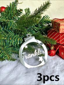 1/3/5 Stück, Weihnachtsdekoration, Weihnachtsschmuck, Weihnachtsgeschenk, Weihnachtsornament, personalisierter Hundepfoten-Ornament, individueller Katzen-Weihnachtsornament, Haustier-Gedenk-Ornament 2025, Geschenk für Hundemama, 1 Stück individueller Weihnachtsornament mit Wunschtext, personalisierter Namensornament mit Pfoten-Form und Schneeflocken-Element, Holzornament für Weihnachtsbaum