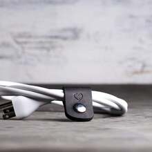 Ox &Amp; Pine Handmade Personalized Leather Cord Wraps For Headphones (Dark Brown, Rustic Brown, Saddle Tan, Rustic Gray, Or Black) Fits Cords Up To 75 D (Rustic Brown) - ColorD - View 2