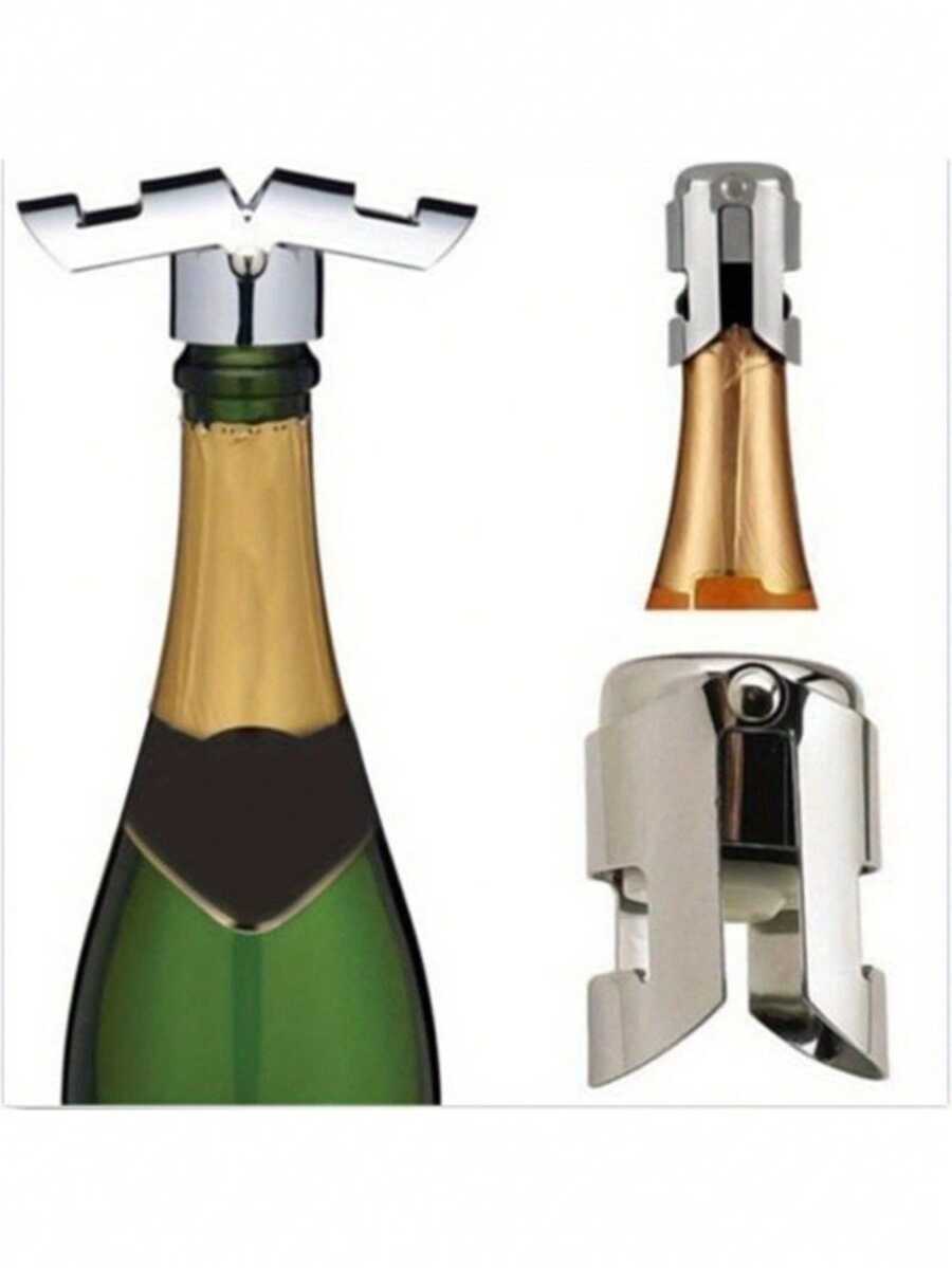 Professional Stainless Steel Champagne Sparkling Wine Bottle Sealer Stopper