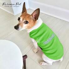 Parisian Pet Dog Cat Clothes tee hirts Embroidered T-hirt Boss (, exy and I Know )(XS Troublemaker) - Multicolor - Ver 5