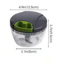 New Garlic Press, Mincer For Mashing Garlic, Crushing Chili Peppers, Mincing Fish, Meat, Manual Mini Food Chopper, Sturdy And Durable Kitchen Tool, Manual Meat Grinder - Dark Grey - View 9