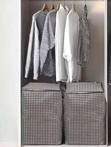 4pcs/2pcs/1pc Non-Woven Closet Organizer Storage Bag Clothes Quilts Storage Bag Large Capacity Moving Packaging Bags Luggage Bags Large Capacity Non-Woven Quilt Clothes Storage Bag Clothes Packaging Box Quilt Organizer Storage Bag Dustproof Fabric Clothes Storage Bag Moisture-Proof Clothes Finishing Bag Closet Organizer Zipper Portable Organizer Versatile Clothes Container For Comforter Blankets Bedding Clothing Home Storage & Organization Bedroom Clothes Organizer With Handle Bedroom Access - Multicolor - View 10