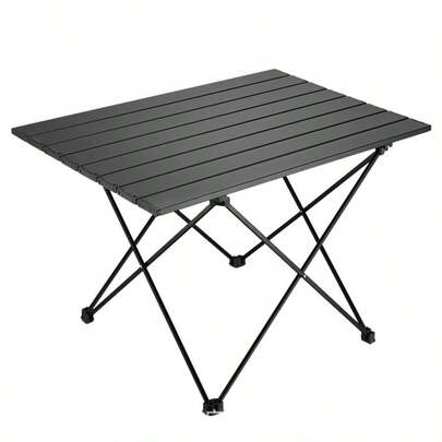1pc Portable Foldable Small Outdoor Table, Suitable For Picnic, Camping, BBQ, Easy Assembly, Available In Multiple Sizes