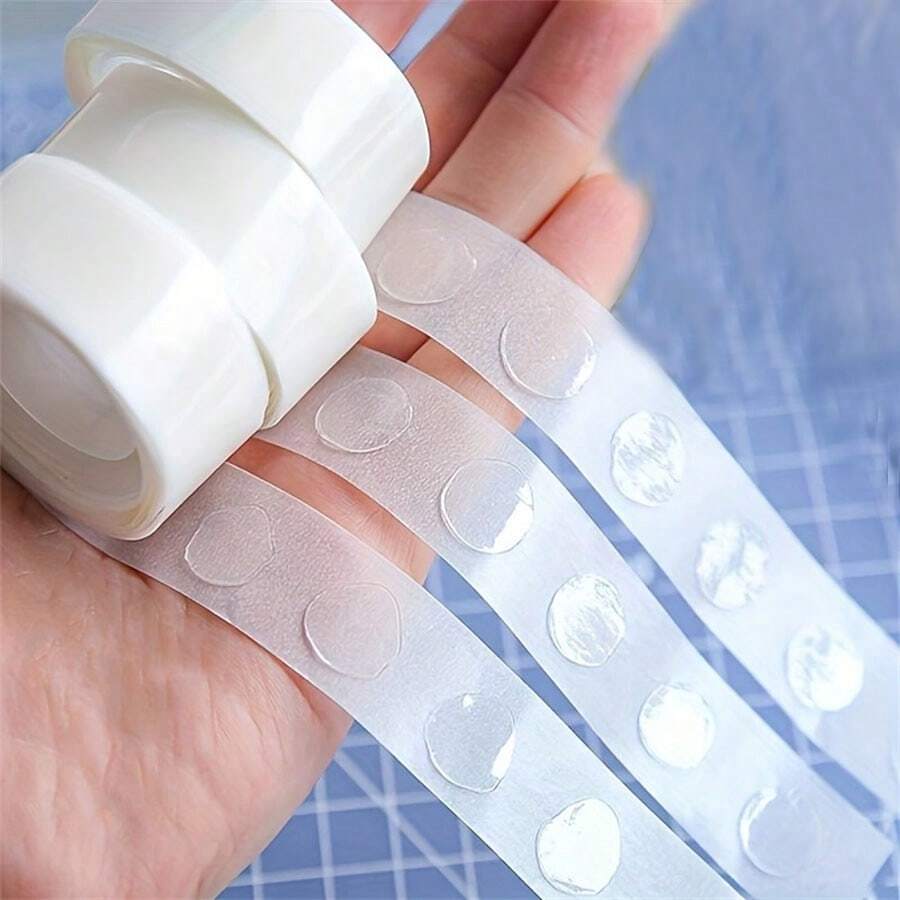 100/300/500PCS Clear Removable Balloon Stickers - Double-Sided Adhesive, Waterproof And Residue-Free, Suitable For Party Decorations, Weddings, Valentine's Day, And Gift Wrapping.Birthday.