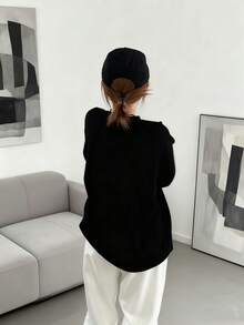 Women Sweatshirts - Black - View 2