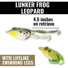 Lunkerhunt Serie Rana Lunker, 6.3 cm, señuelo de Pesca Estilo té Verde - Sapo de Texas - Ver 11