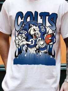 Indianapolis Colts Giant Mascot Tee - 白色 - 查看 1
