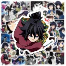 50PCS Giyu Tomioka Stickers - Kawaii Anime Character Decals - Durable Waterproof Anti-Scratch - Daily Decor/Anime Collection/Gift For Friends - 2025 Holiday Bestseller For Anime Lovers - Multicolor - View 6