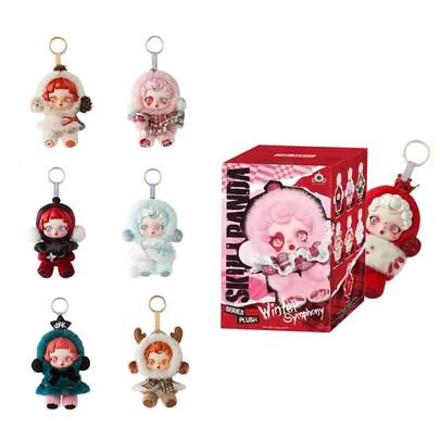 Đồ chơi nhồi bông Skullpanda Winter Symphony của Pop Mart - Hộp bí ẩn - Món quà Giáng sinh dễ thương, đồ chơi sưu tầm (Một hộp)