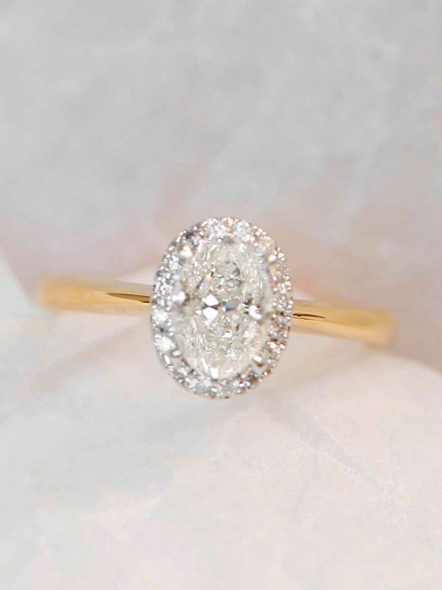 1 PC Charm Cubic Zirconia Ring For Women For Valentine's Day Gift Wedding Anniversary Party Jewelry - 1# - View 1