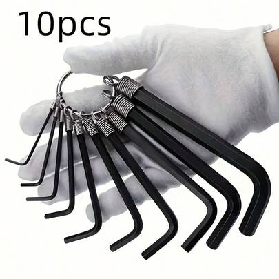 10pcs Hex Wrench Repair Tool Kit, Universal Household & Automotive Maintenance Set