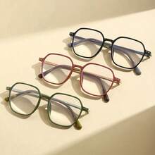 2 PCS Retro Frame Women's Reading Glasses Frame Fashion Transparent Glasses+1.0-+4.0 - White - View 2
