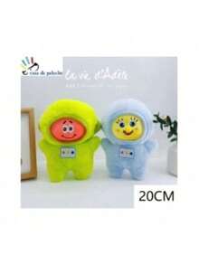 Peluche astronauta kawaii 20 cm | 2 modelos suaves y sonrientes | Regalo ideal para niños y bebés. - Azul - Ver 5