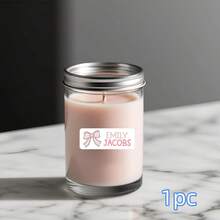 1pc/60pcs/120pcs/180pcs/240pcs Personalized Name Stickers For Kids, Custom Name Labels With Pink Or Blue Bow Polka Dot Design, Waterproof Stickers For School Supplies, Books, Notebooks, Lunch Boxes, Back To School Kids Name Tags - Multicolor - View 10