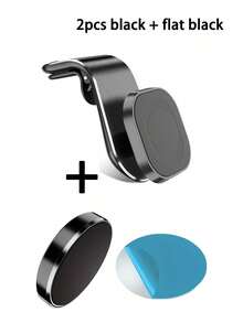 1 件创意新型磁性车载手机支架，强磁 7L 型汽车导航出风口手机支架，重力支架 - 均碼 - 查看 12