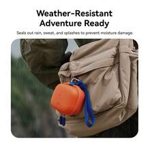 TELESIN DisAdv 便携式迷你收纳包，适用于 GoPro HERO/Ace Pro/OSMO Action/360 相机，防水硬壳旅行收纳包，适用于运动相机及配件，橙色