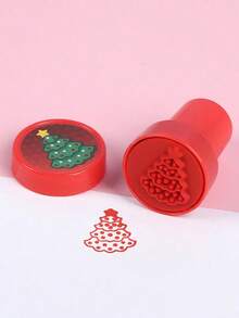 10/24pcs-Christmas Stamps Bright Colored Plastic Xmas Stamp Assorted Self Ink Christmas Stampers WithDifferent Patterns Snowflake Stamp For Kids Christmas Prizes Stocking Filler Party Favor